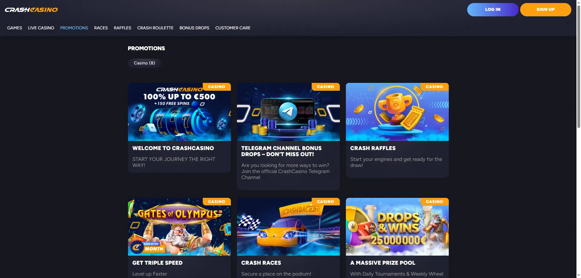 Bono de bienvenida Crash Casino México — €500 más 200 giros gratis